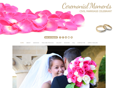 Ceremonial Moments Website Redesign